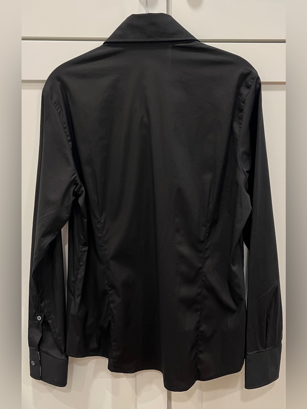 BURBERRY LONDON CHECK WOMEN’S BUTTON DOWN SHIRT, BLACK, NWT. - Picture 4 of 13